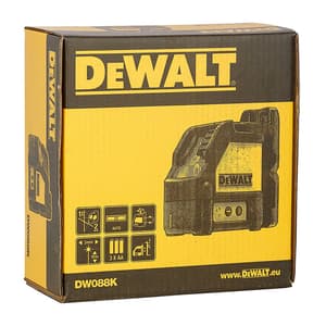 Dewalt Cross Line Laser For Various Leveling & Layout Applications (Red), DW088K-XJ