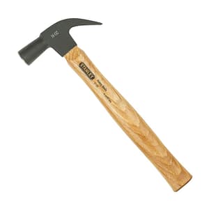 Stanley 450 Gms / 16 Inch Wood Handle Nail Hammer, 51-159