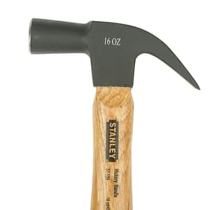 Stanley 450 Gms / 16 Inch Wood Handle Nail Hammer, 51-159