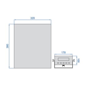 Insize 30 Kg Parcel Scale, 8503-30