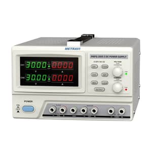 Metravi 0 - 30V / 0 - 5A Programmable DC Regulated Power Supply (Triple Output), PRPS-3005-3