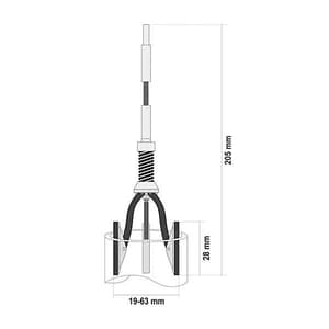 Yato 205 mm Honing Tool For Cylinders, YT-05810
