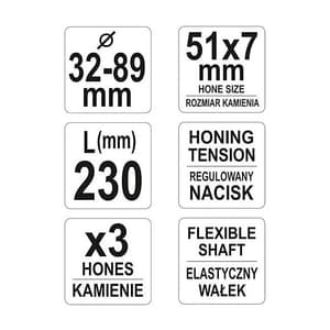 Yato 230 mm Honing Tool For Cylinders, YT-05811