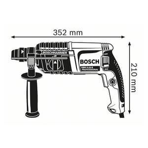 Bosch 30mm Professional Rotary Hammer with SDS Plus, GBH 2-22 E