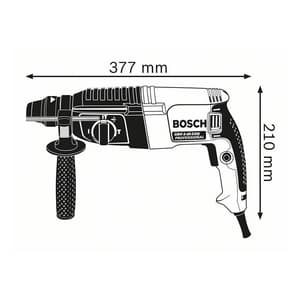 Bosch 800W Professional SDS Plus Rotary Hammer (With Key Chuck & Adapter), GBH 2-26 DRE
