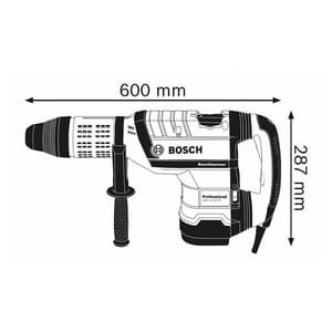 Bosch 1700W Professional Rotary Hammer With SDS Max (Turbo Power), GBH 12-52 DV