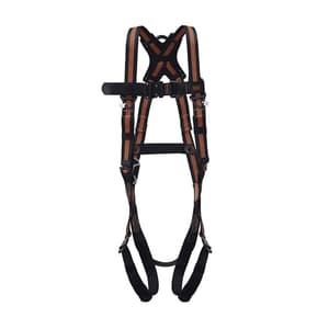 Black+Decker Full Body Harness With Ansi Certificaton Having 1 Back D-Ring For Fall Arrest & 1 Front Chest D-Ring For Climbing And Quick Connect Buckles, BXFP0601IN