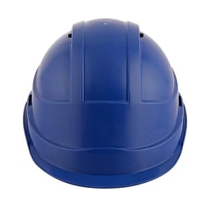 Black+Decker Industrial Safety Helmet With Plastic Suspension & Ratchet Type Adjustment With Chin Strap (Blue), BXHP0221IN