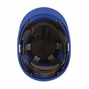 Black+Decker Industrial Safety Helmet With Plastic Suspension & Ratchet Type Adjustment With Chin Strap (Blue), BXHP0221IN