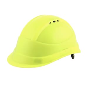 Black+Decker Industrial Safety Helmet With Plastic Suspension & Ratchet Type Adjustment With Chin Strap (Green), BXHP0221IN