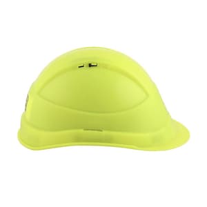 Black+Decker Industrial Safety Helmet With Plastic Suspension & Ratchet Type Adjustment With Chin Strap (Green), BXHP0221IN
