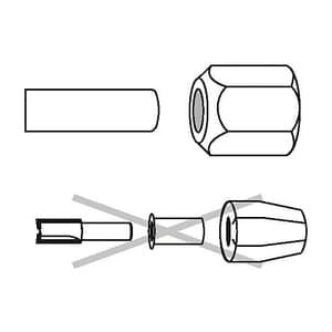  Bosch 12 mm Collets / Nutset, 2 608 570 107