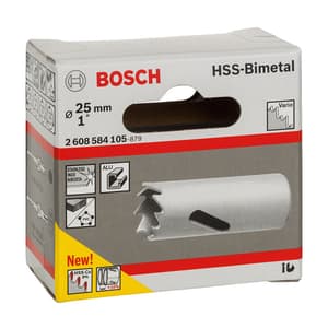 Bosch 25 mm HSS Bi-Metal Holesaw for Standard Adapter (Long Life), 2 608 584 105