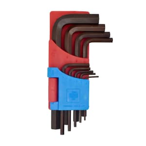 Taparia 9 Pcs (1.5 - 10 mm) Brown Finish Allen Key Set in Hanger Packing , AKHM-9