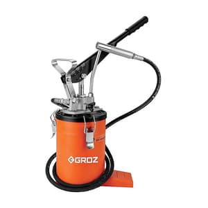 Groz 3 Kg Hand Operated Bucket Grease Pump With Variable Handle Setting (Without Wheel), VGP/3A/RF