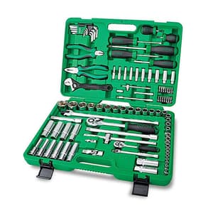 Toptul 97 Pcs Professional Grade 1/4 & 1/2 Inch Sq. Drive 6PT Tool Kit, GCAI9701