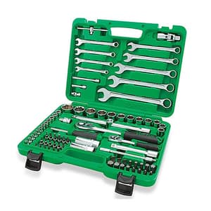 Toptul 82 Pcs Professional Grade 1/4 & 1/2 Inch Sq. Drive 6PT Flank Socket Wrench Set, GCAI8201