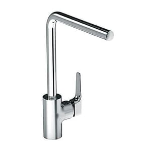 Kohler Aleo+ Tube Spout Kitchen Faucet In Polished Chrome Finish, K-75373IN-4-CP