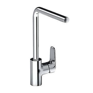 Kohler Aleo Tube Spout Kitchen Faucet In Polished Chrome Finish, K-99176IN-4-CP