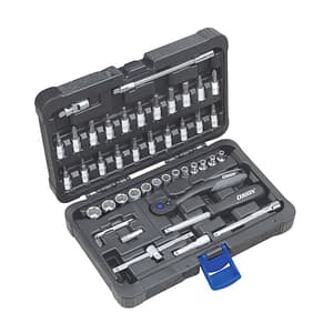 Orion 46 Pcs 1/4 Inch Sq. Drive Socket Wrench Hexagon Set, 58010100