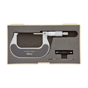 Mitutoyo 50 - 75 mm Outside Micrometer with Ratchet Stop, 102-303