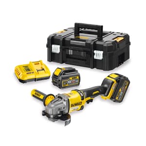 Dewalt 54V Flexvolt 125 mm Cordless Angle Grinder Kit -2x6.0 Ah Batteries Included, DCG414T2-QW