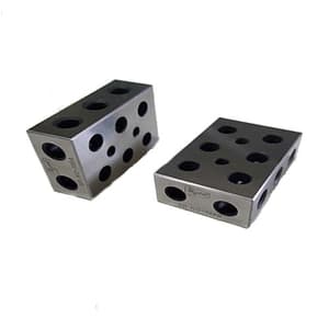 Crystal 75 x 25 x 50 mm 1-2-3 Blocks With Six Hole (Set of 2 Pcs) , AA-1332