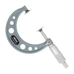 Mitutoyo 50 - 75 mm Disk Micrometer with Carbide Tips, 123-115