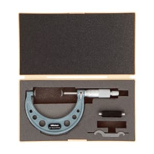 Mitutoyo 50 - 75 mm Disk Micrometer with Carbide Tips, 123-115