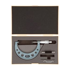 Mitutoyo 75 - 100 mm Disk Micrometer with Carbide Tips, 123-116