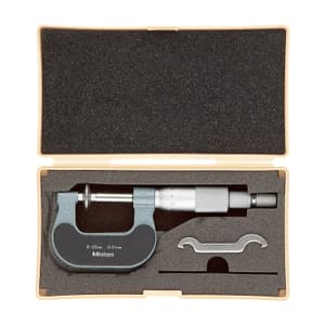Mitutoyo 0 - 25 mm Non-Rotating Spindle Disk Micrometer, 169-201-10