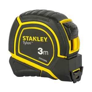 Stanley 3Mtr x 13mm Width Tylon Measurement Tape in Rugged Rubber Case, STHT43066-12