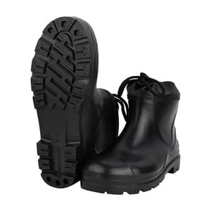 Alko Plus 8 inch PVC Collar Boot without Steel Toe (Black), APS C5