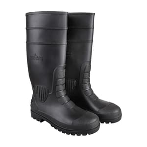 Alko Plus 15 inch PVC Gumboot with Cotton Lining & Steel Toe (Black), APS G7
