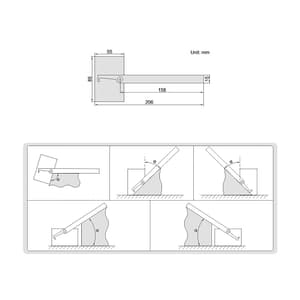 Insize 180° Protractor, 4781-85A