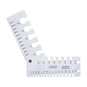 Insize 0.2 - 10 mm Square Wire Gauge, 4803-1