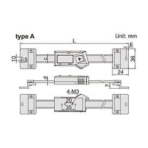 Insize 100 mm / 4 inch Digital Horizontal Scale (Type A), 7101-100A