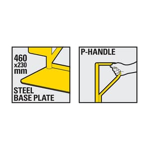 Stanley 300 Kg Load Capacity P-Handle Steel Hand Truck, SXWT-HT538