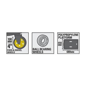Stanley 120 Kg Load Capacity Flat Folding Truck, SXWT-PC517-SP