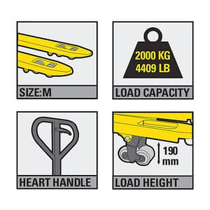 Stanley 2000 Kg Commercial Pallet Hand Truck, SXWT-CPT-20