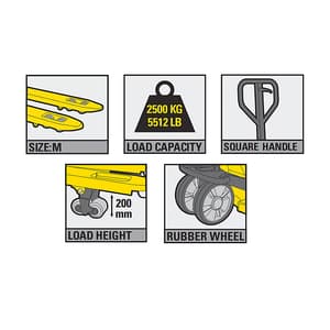 Stanley 2500 Kg Commercial Pallet Hand Truck, SXWT-CPT-25