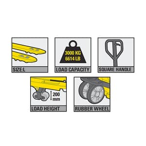 Stanley 3000 Kg Industrial Pallet Hand Truck, SXWT-CPT-30