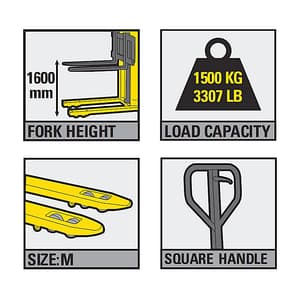 Stanley 1500 Kg Load Capacity Manual Stacker, SXWTI-CSTACK15