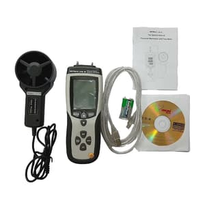 Metravi 30m/Sec Digital Thermo Anemometer With CFM, CMM & Built-In Manometer, AVM-09