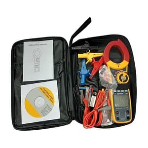 Metravi 4 Digit / 1000A Digital Clamp On Power Meter With PC Interface For Single & Three Phase Loads, 307 N