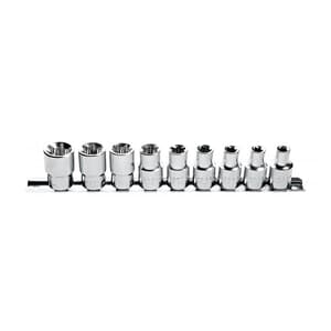 Hogert 9 Pcs 1/2 Inch Sq. Drive Torx Bit Socket Set, HT1A880