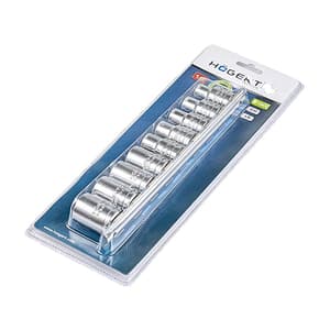 Hogert 9 Pcs 1/2 Inch Sq. Drive Torx Bit Socket Set, HT1A880