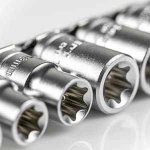 Hogert 9 Pcs 1/2 Inch Sq. Drive Torx Bit Socket Set, HT1A880
