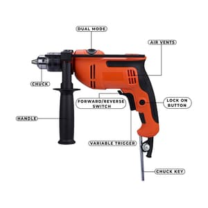 Black+Decker 13mm / 550W Variable Speed Hammer Drill, BED550-IN