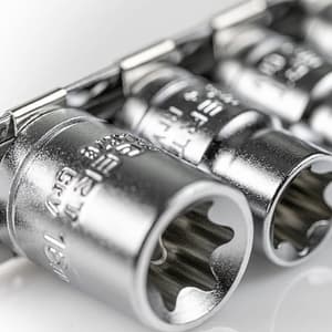Hogert 9 Pcs 1/4 & 3/8 Inch Sq. Drive Torx Bit Socket Set, HT1A884